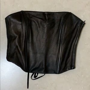 Express leather corset